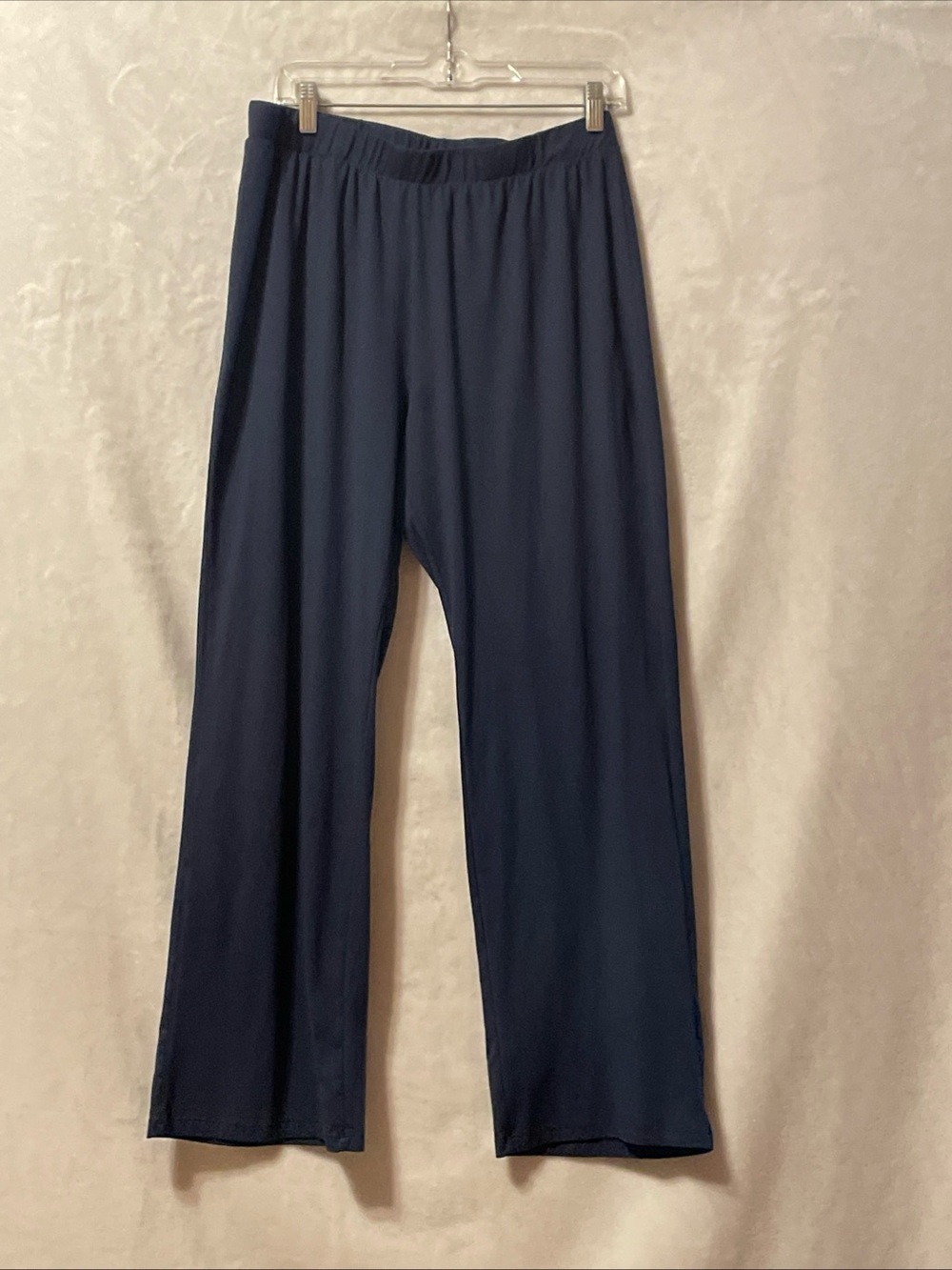 Women's Wide Leg Pull-On Pants in Navy — Classic Comfort